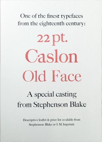 Caslon Old Face - 2