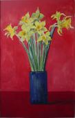 Daffodils / Gouache on paper, 22″ x 13½″ (2002)