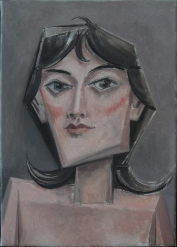 Girl’s head / Oil on canvas, 20″ x 14″ (2004)