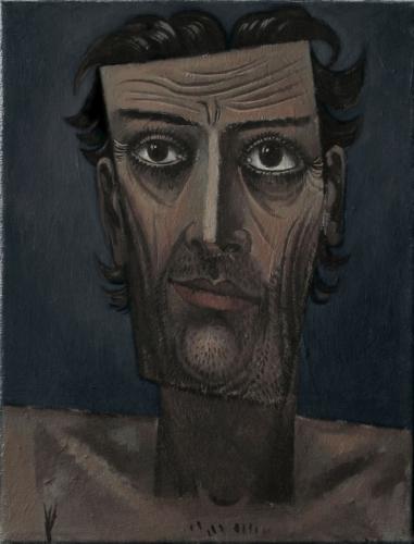 Man’s head / Oil on canvas, 14″ x 11″ (2010)