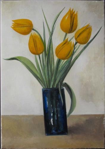 Yellow tulips / Oil on canvas, 20½″ x 14″ (2007)